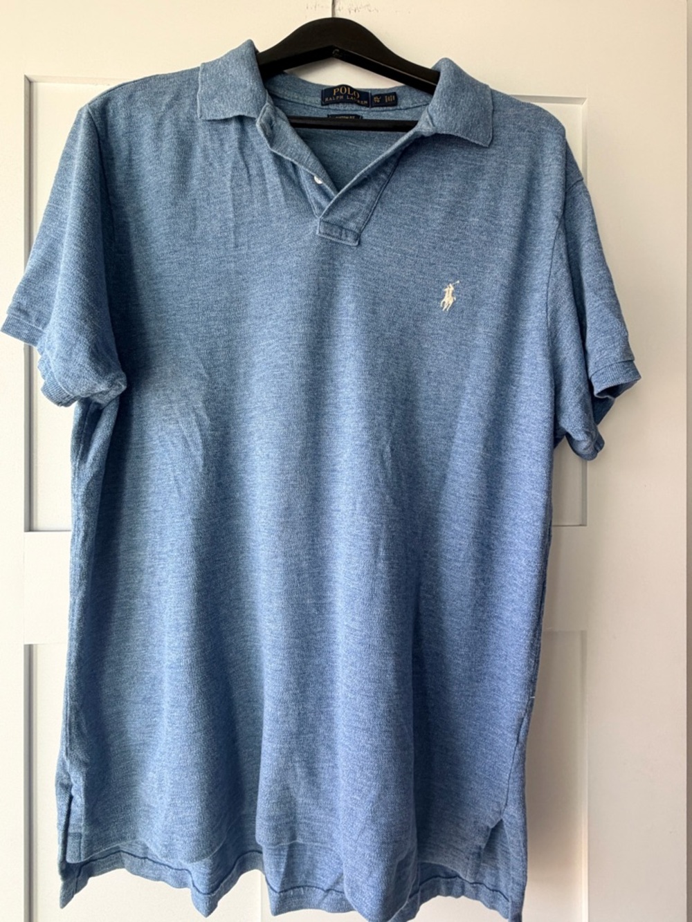 Polo by Ralph Lauren Heathered Light Blue Short-Sleeve Polo